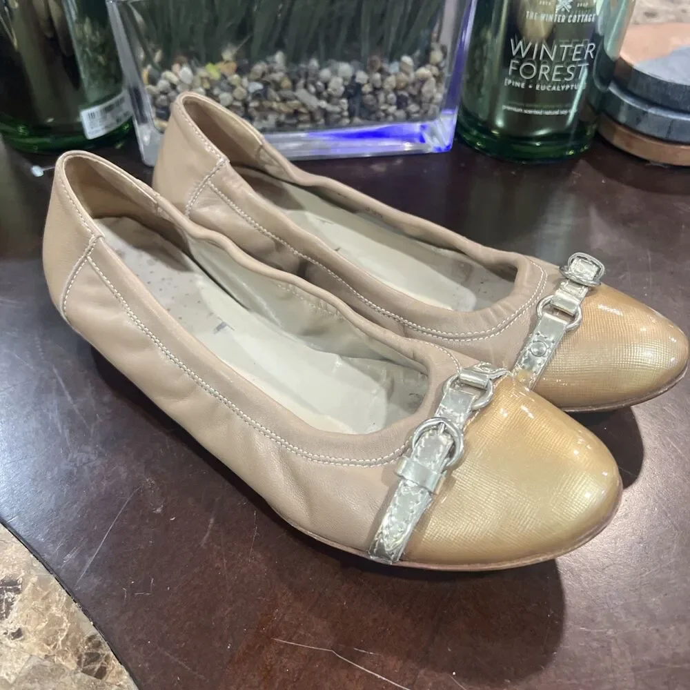 AGL Attilio Giusti Leombruni Leather Ballet Flats  EU 39.5